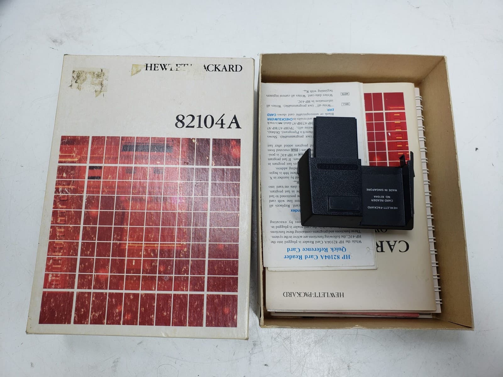 Hewlett Packard HP 82104A Magnetic Card Reader In Box