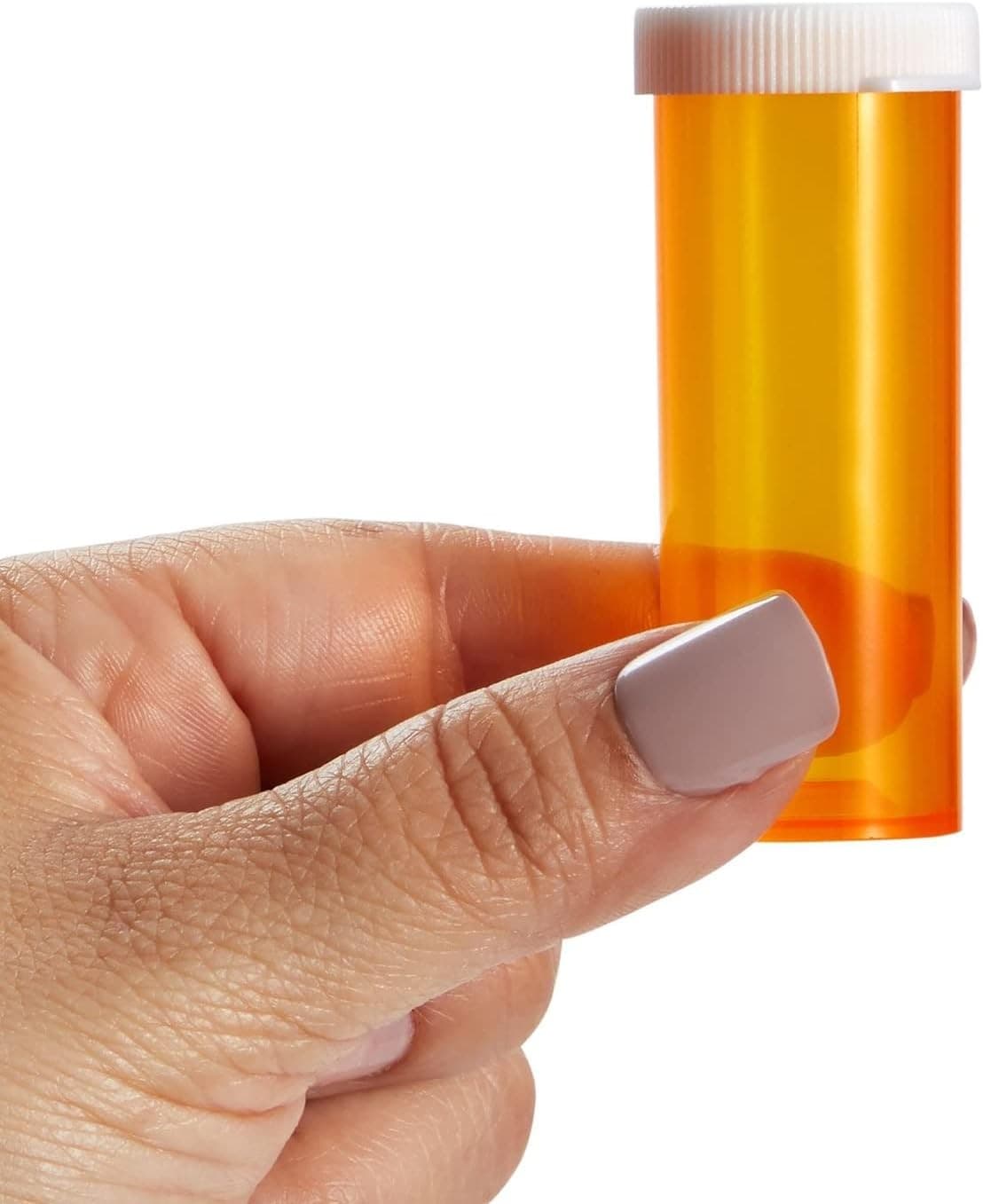 Juvale 6 Dram Empty Pill Bottles with Caps - Durable 6 Dram, Orange,white  5