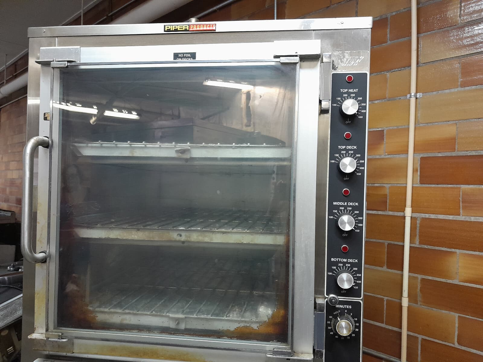 Piper Product Bread Baking Oven with Proofer:  OP-3-BL-208/3 5