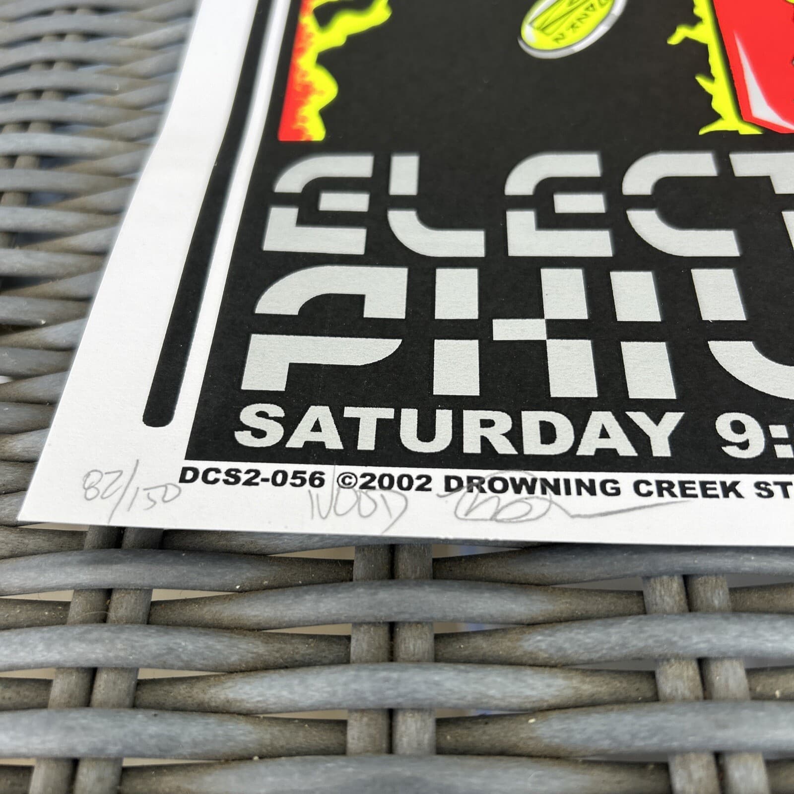 Billy Idol Electric Factory Philadelphia Signed #’d /150 Original Concert Poster 5