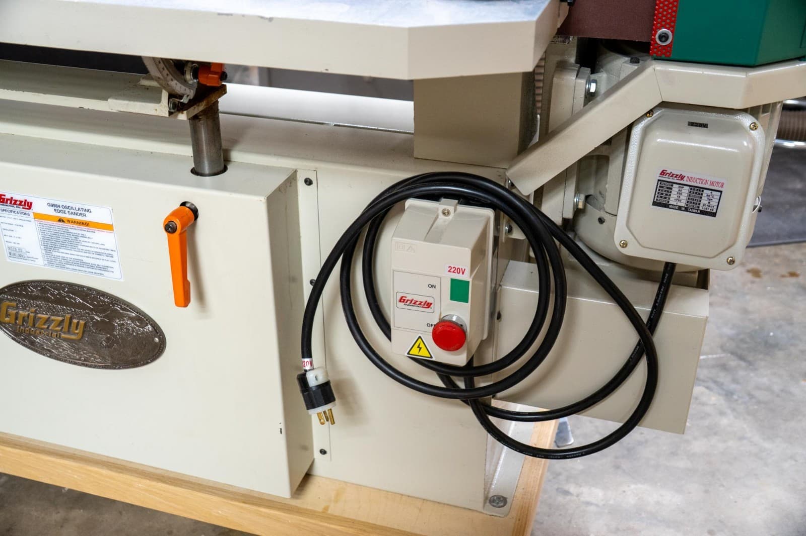 G9984 9" x 138-1/2" Industrial Oscillating Edge Sander - 3HP Single Phase 220V 6