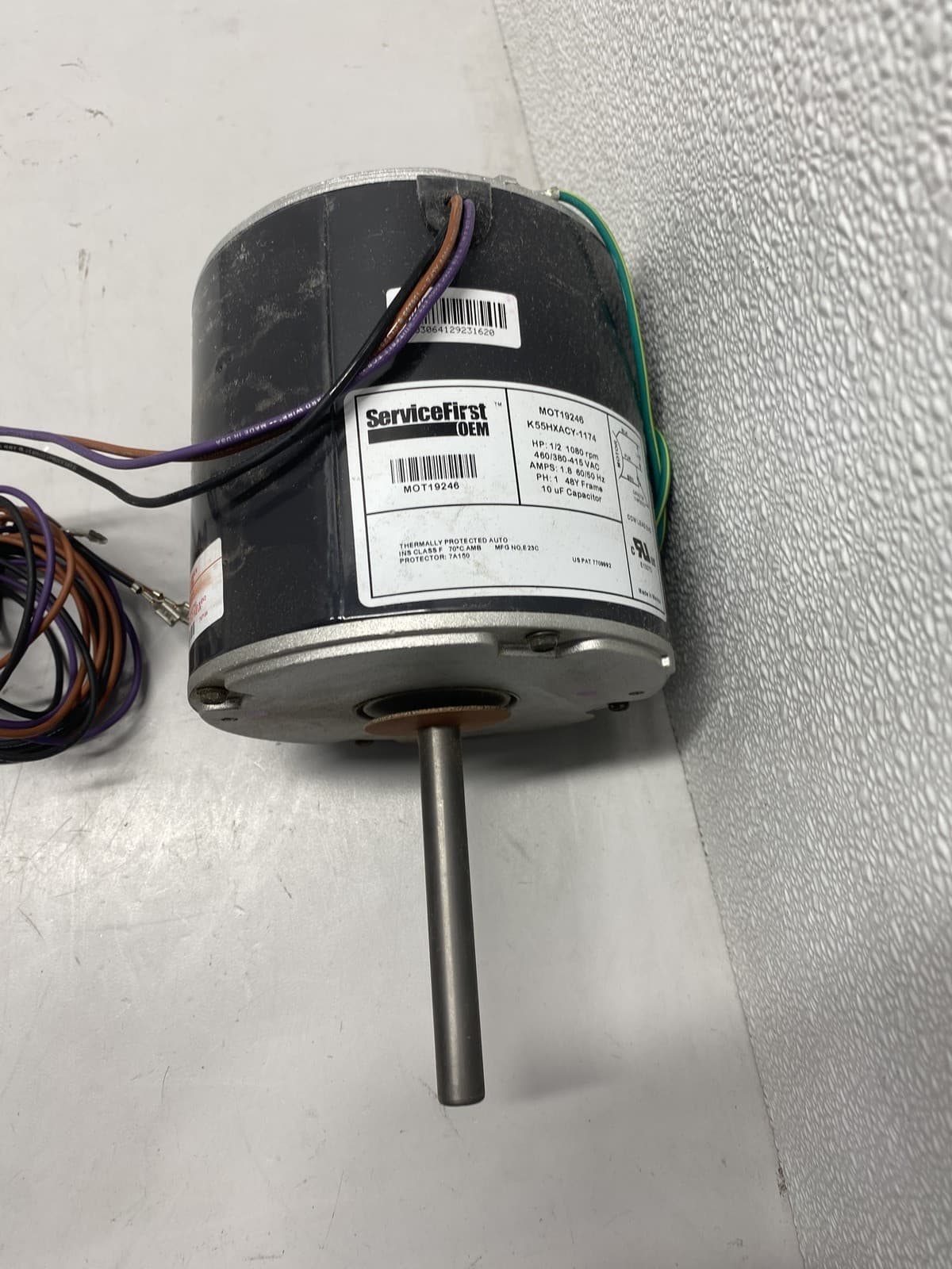 Safety First Upgraded Condenser Fan Motor 1100 RPM 1/2 HP MOT19246 5