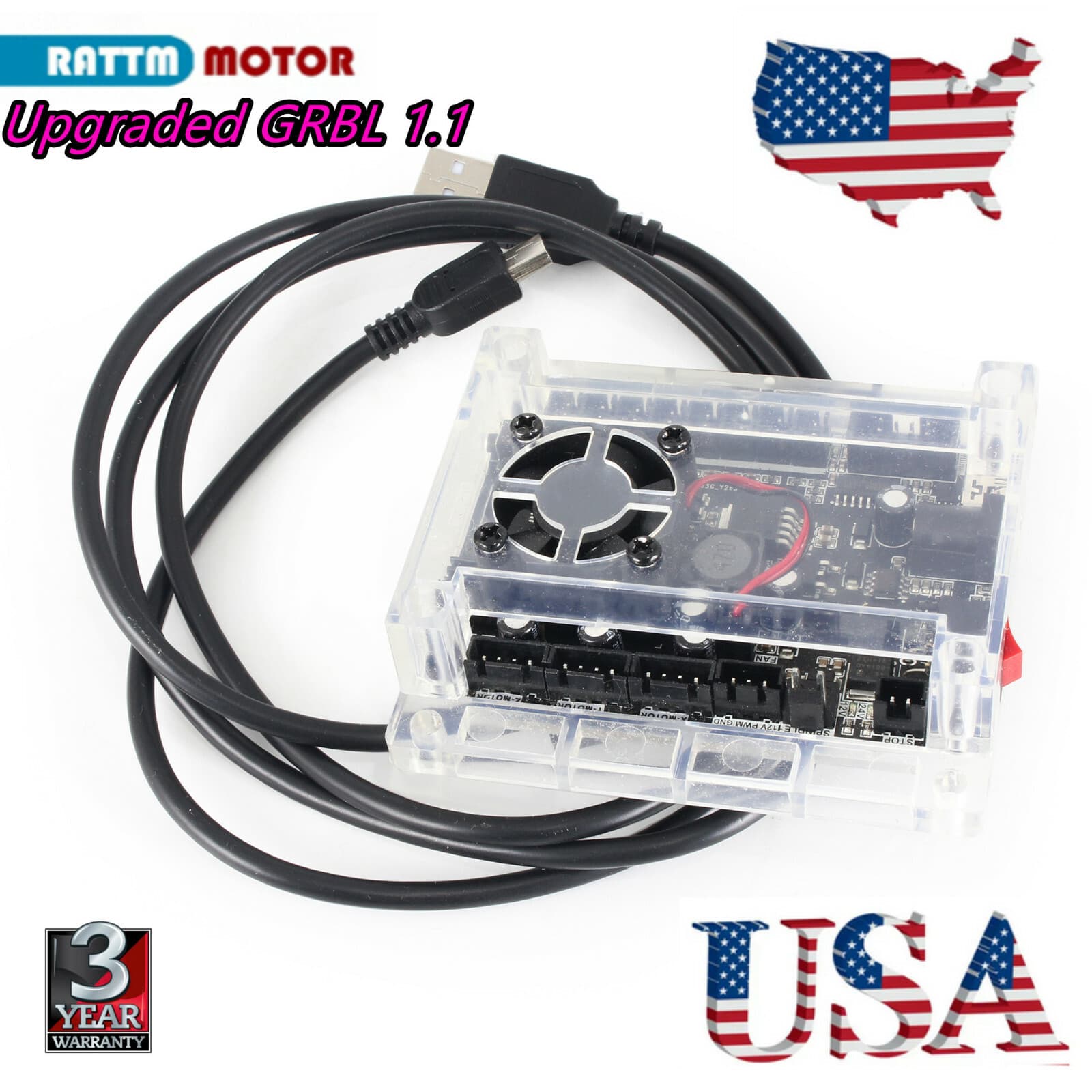 「USA」 CNC 3018 PRO GRBL Control Board CNC Machine Engraver/Laser Controller Card 2