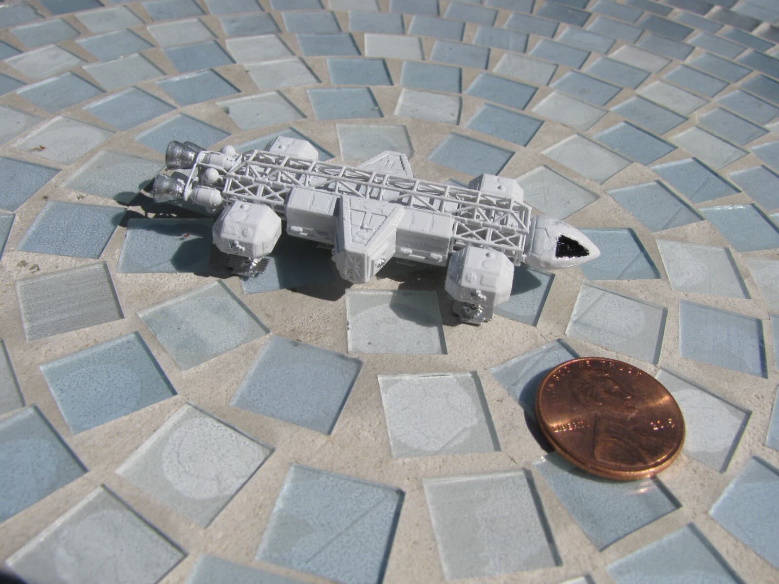 CUSTOM MADE & PAINTED SPACE 1999 EAGLE LAB VERSION World's Smallest 2.5" Long 2