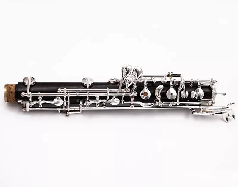 Professional ebony wood full-automatic outfit oboe C key,Silver plated key 5