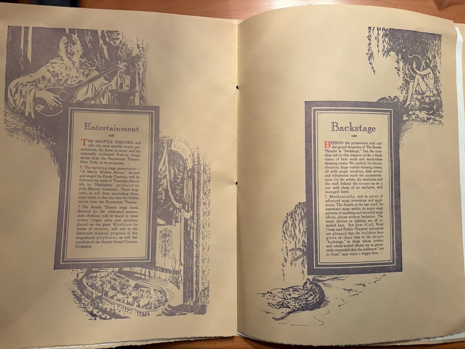 The Seattle (Paramount) Theatre 1928 Reproduction of Original Theatre Program 6