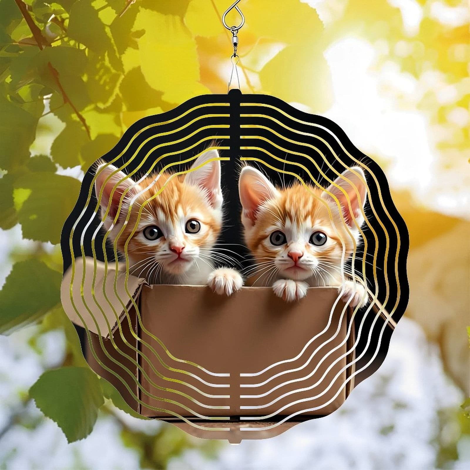 3D Metal Hanging Wind Spinners for Yard & Garden - Perfect Outdoor Decor 3