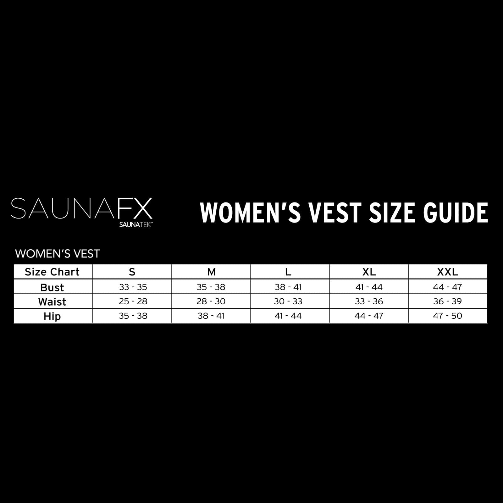 NEW SaunaFX Women's Neoprene SAUNA VEST Slimming Fitness Sweat Gym Body Shaper + 6
