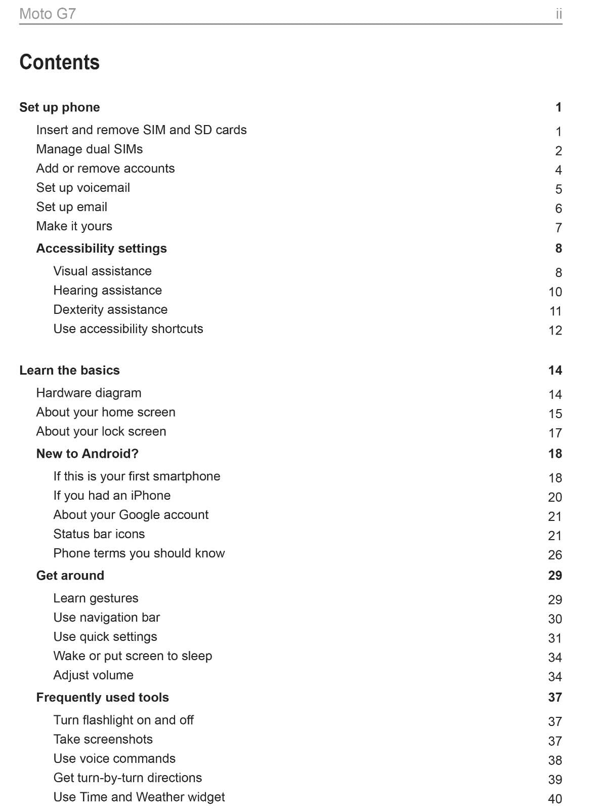 Motorola Moto G7 Phone OWNER'S USER MANUAL 3
