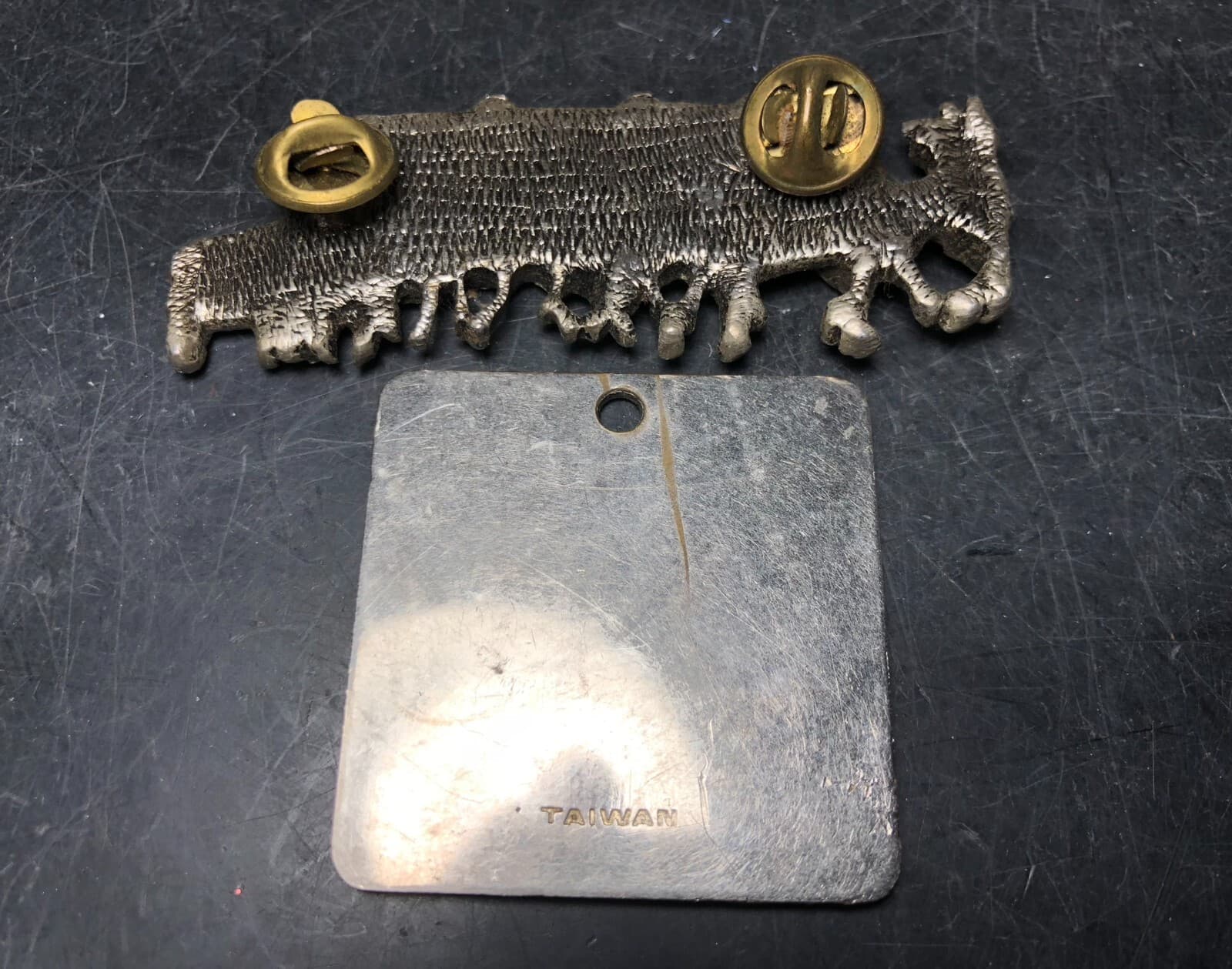 Vintage Budweiser Clydesdales Pin & Enamel Key Name Tag Keith 4