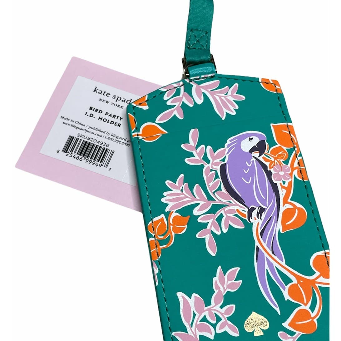 kate spade new york ID holder, bird party Print 4