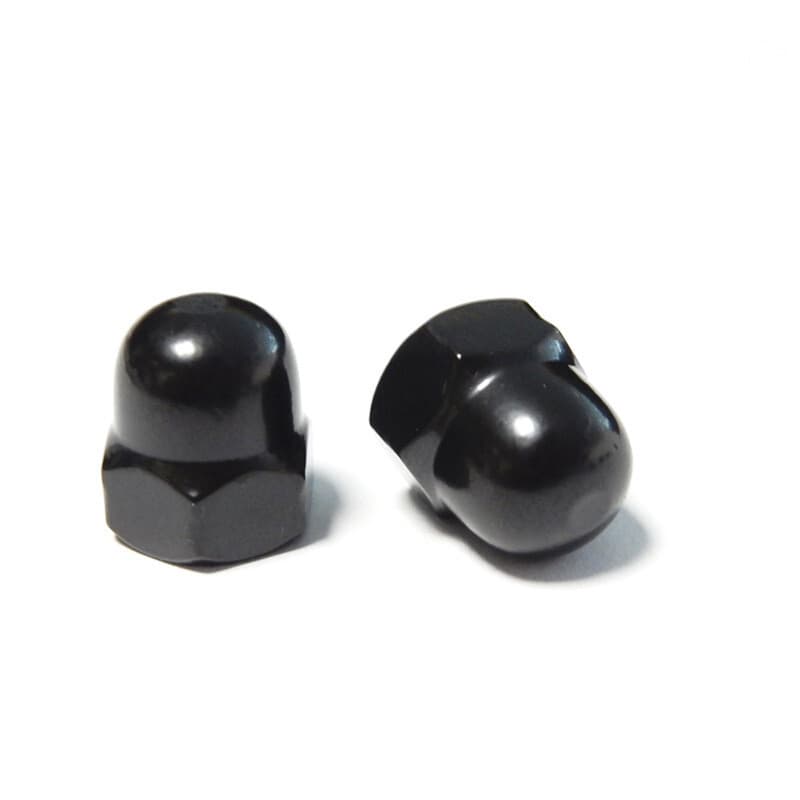 Black 304 Stainless Steel Hex Cap Nuts Hex Acorn Nut M3 M4 M5 M6 M8 M10 M12 5