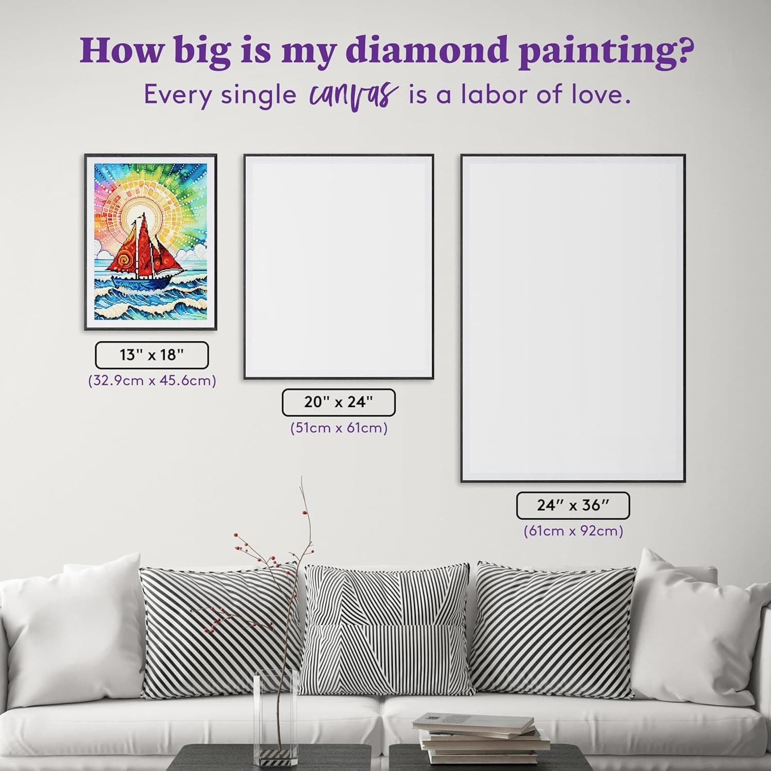 Sailing Away, Diamond Painting Kit, Fun DIY 4