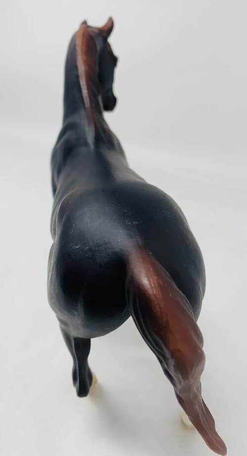 Breyer Paddock Pals Horse Dark Brown Feather-Look Design on Face 6" x 7" Vintage 5