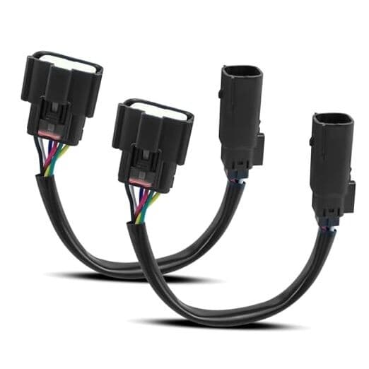 2Pcs Halogen to LED Taillight Adapter Conversion Wiring Harness Fit for Ram 