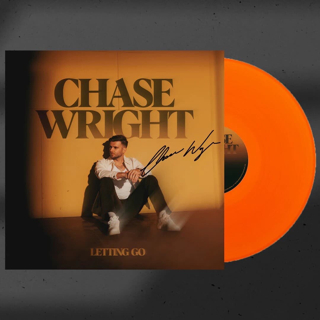CHASE WRIGHT Letting Go LIMITED EDITION Of 250 Transparent Orange Signed Vinyl 2
