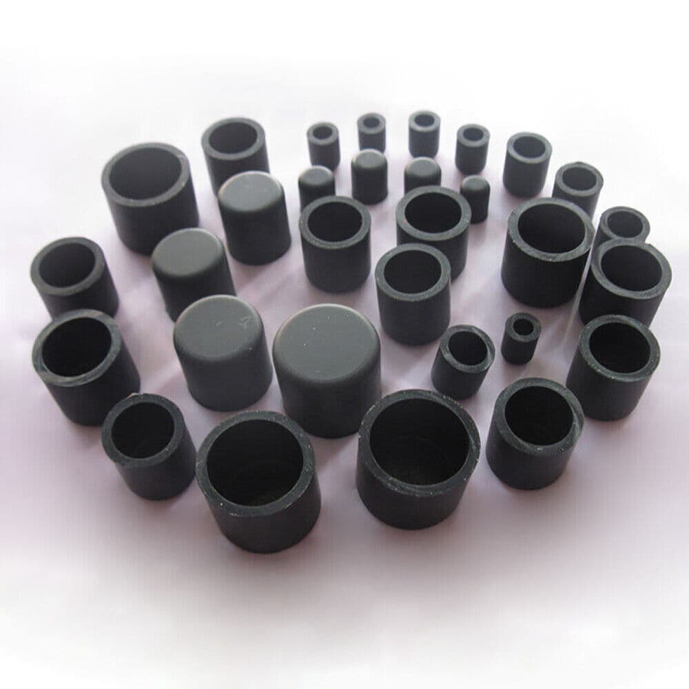 Black End Cap Silicone Rubber Blanking Stopper Cover for Pipe Tube ID 2,8-78,5mm 6