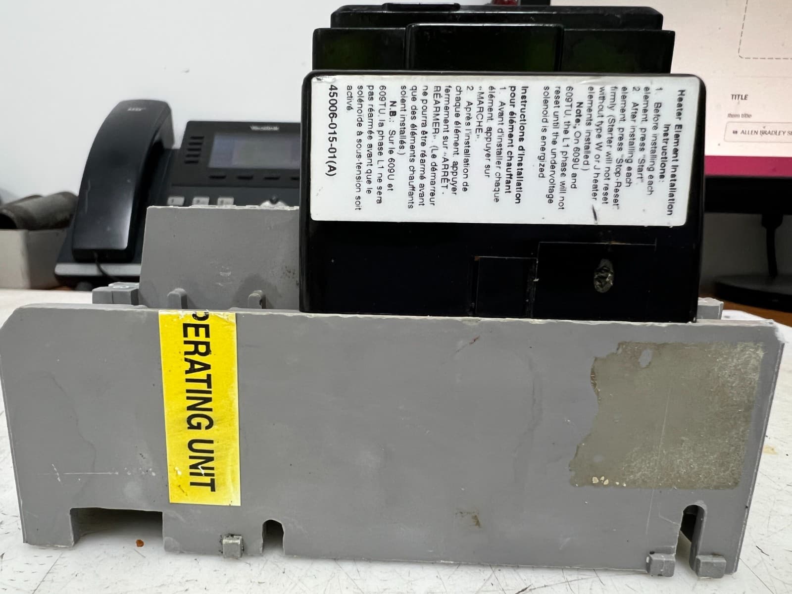 👀 ALLEN BRADLEY SIZE 1 START / STOP MANUAL MOTOR STARTER 600 VAC 10 HP 609-BOW 6