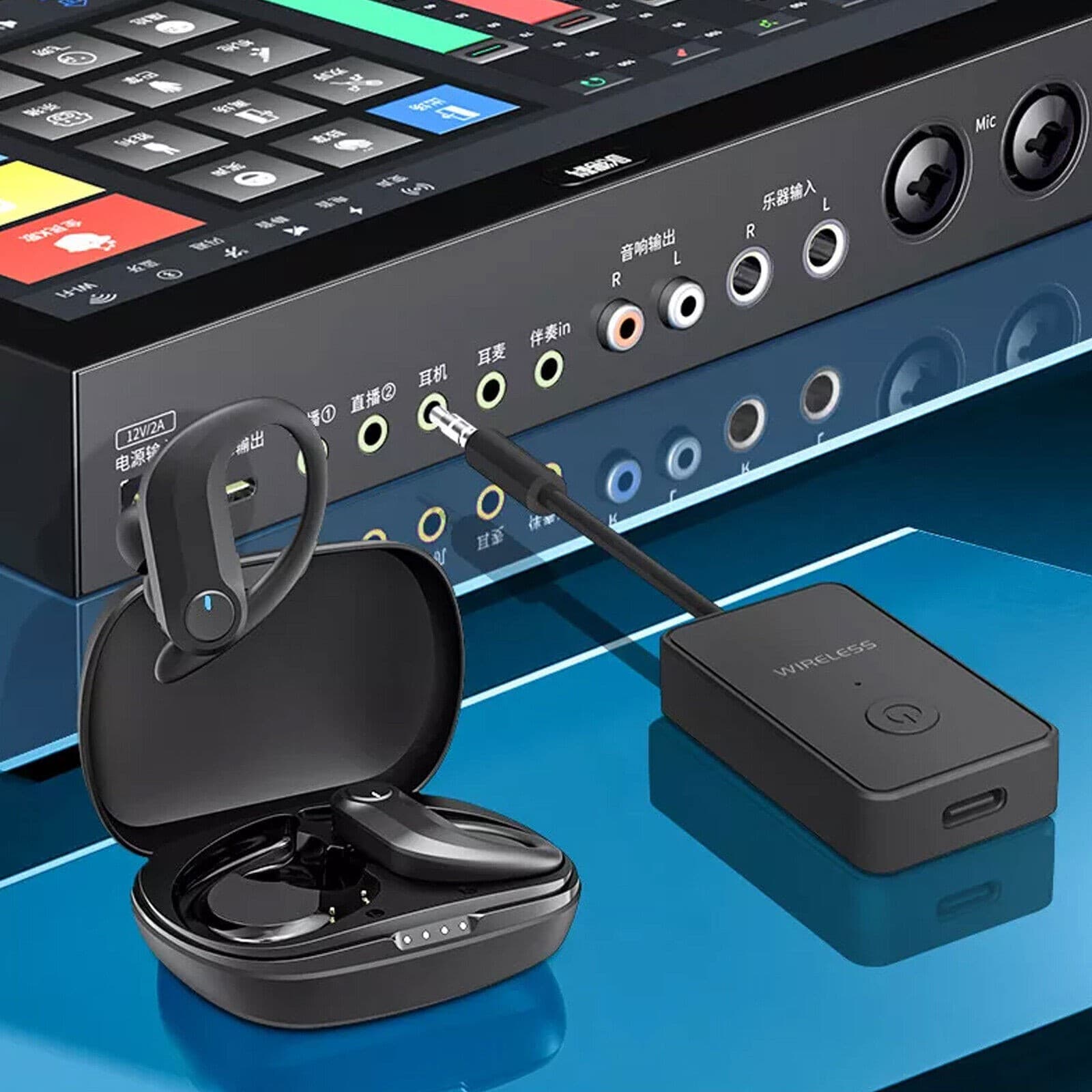Wireless 2.4G In Ear-Monitor System Live Stage Monitoring Stereo HIFI Earphones. 5