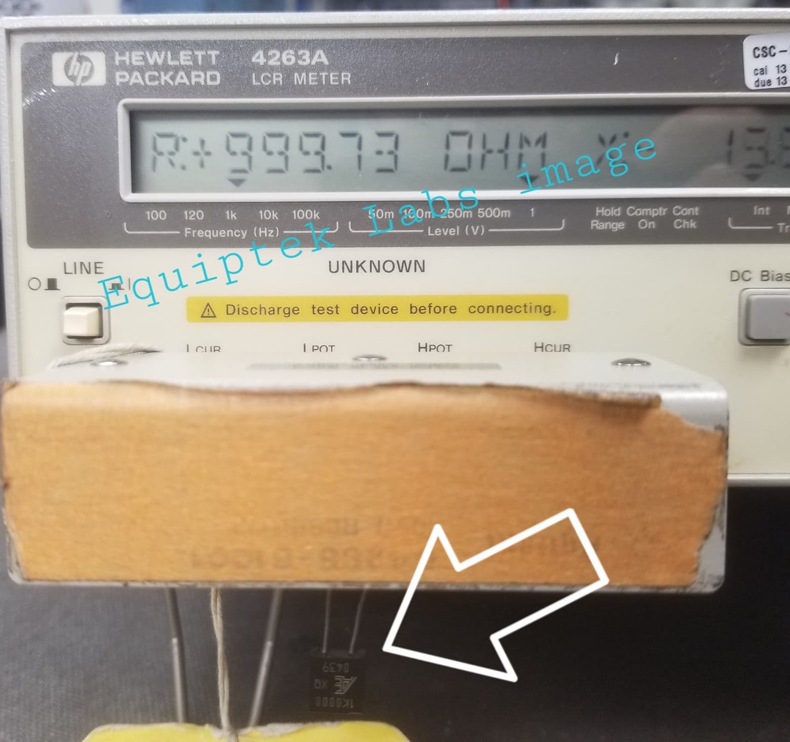 HP 4263A LCR Meter Option 001 FULLY TESTED! 100kHz maxtest freq. GPIB interface 2