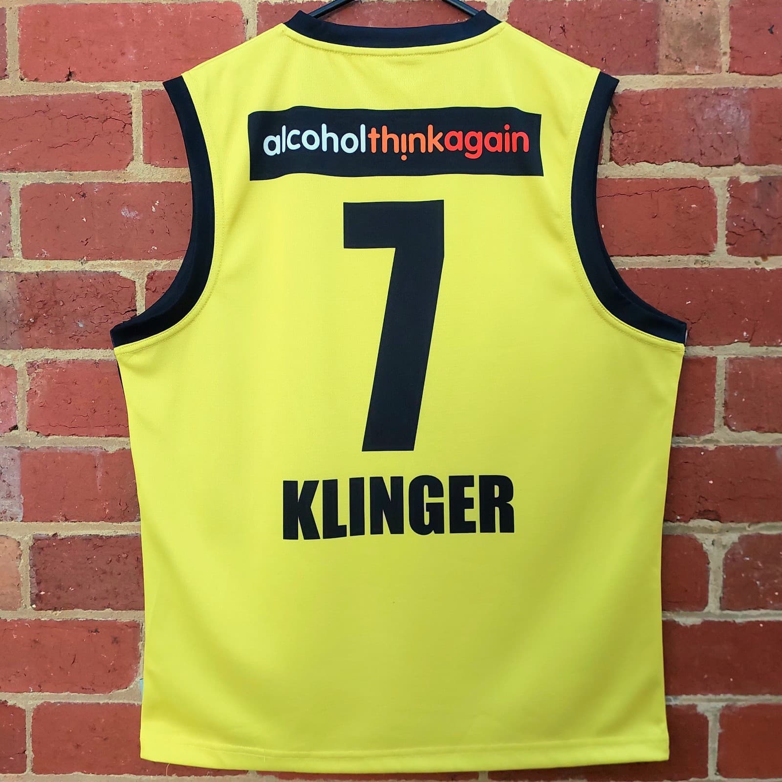 PLAYER WORN BLK Klinger #7 WESTERN WARRIORS ODI One Day Cricket Jersey Vest