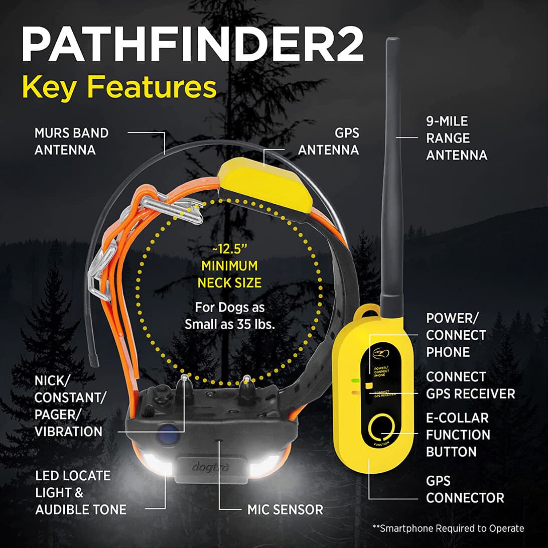 Dogtra PATHFINDER2 GPS Dog Tracking & Training System, E-Fence, LED Beacon Light 4