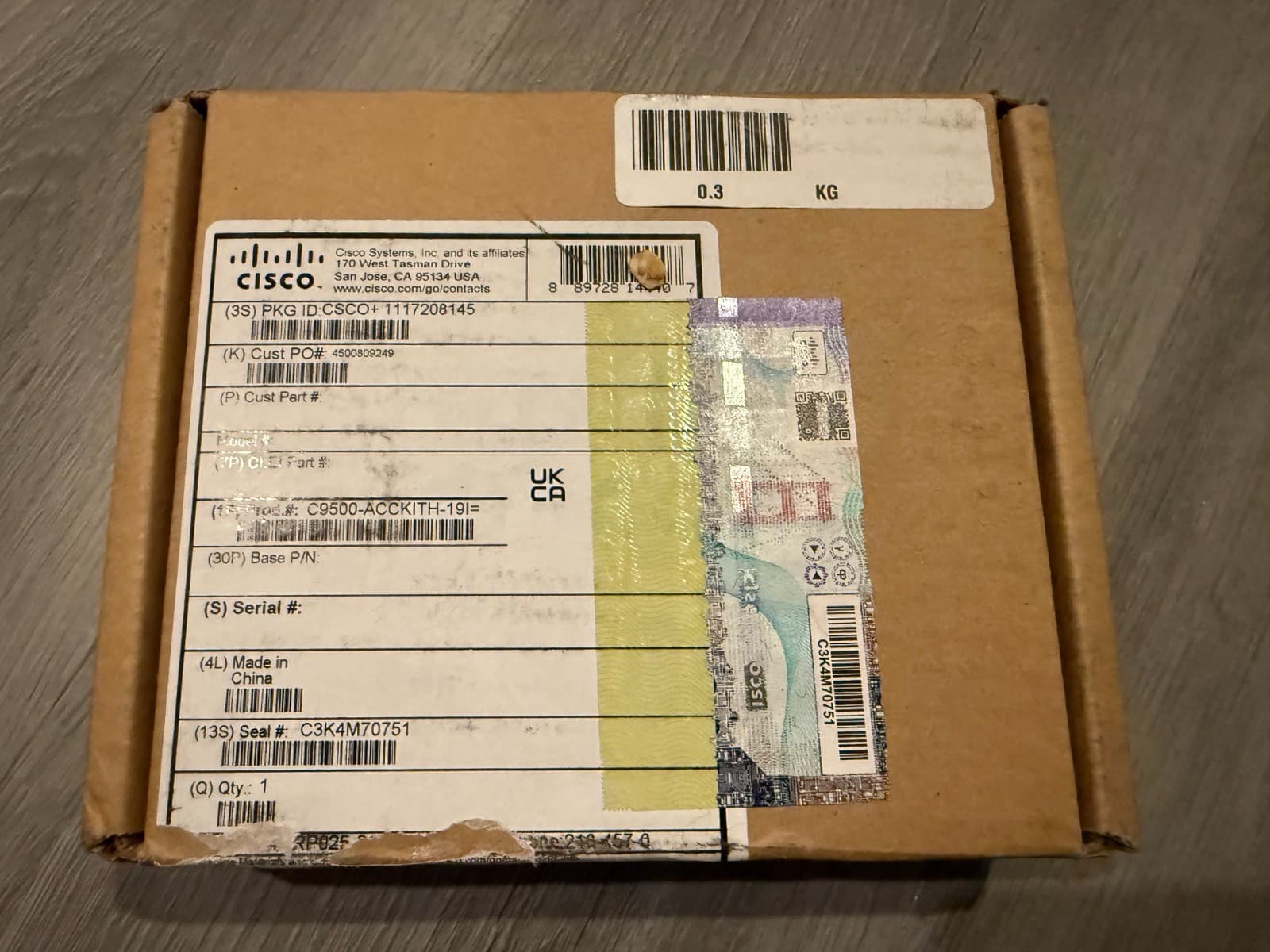 New Cisco C9500-ACCKITH-19I Catalyst 9500 High-End 19" Rack Bracket