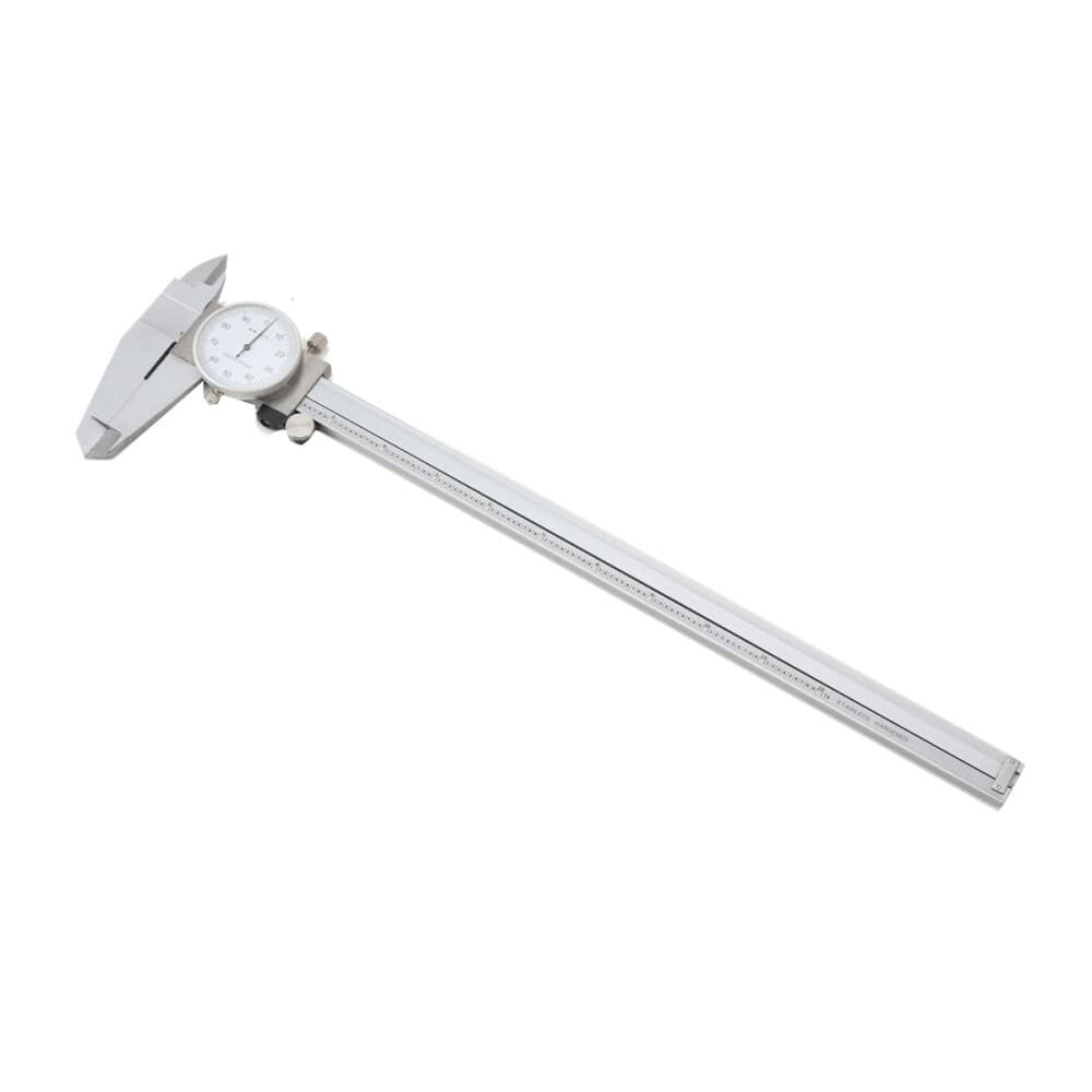 Shockproof Dial Caliper, 0.1" per Revolution, 0-12" Range, 0.001" Accuracy &Case 6