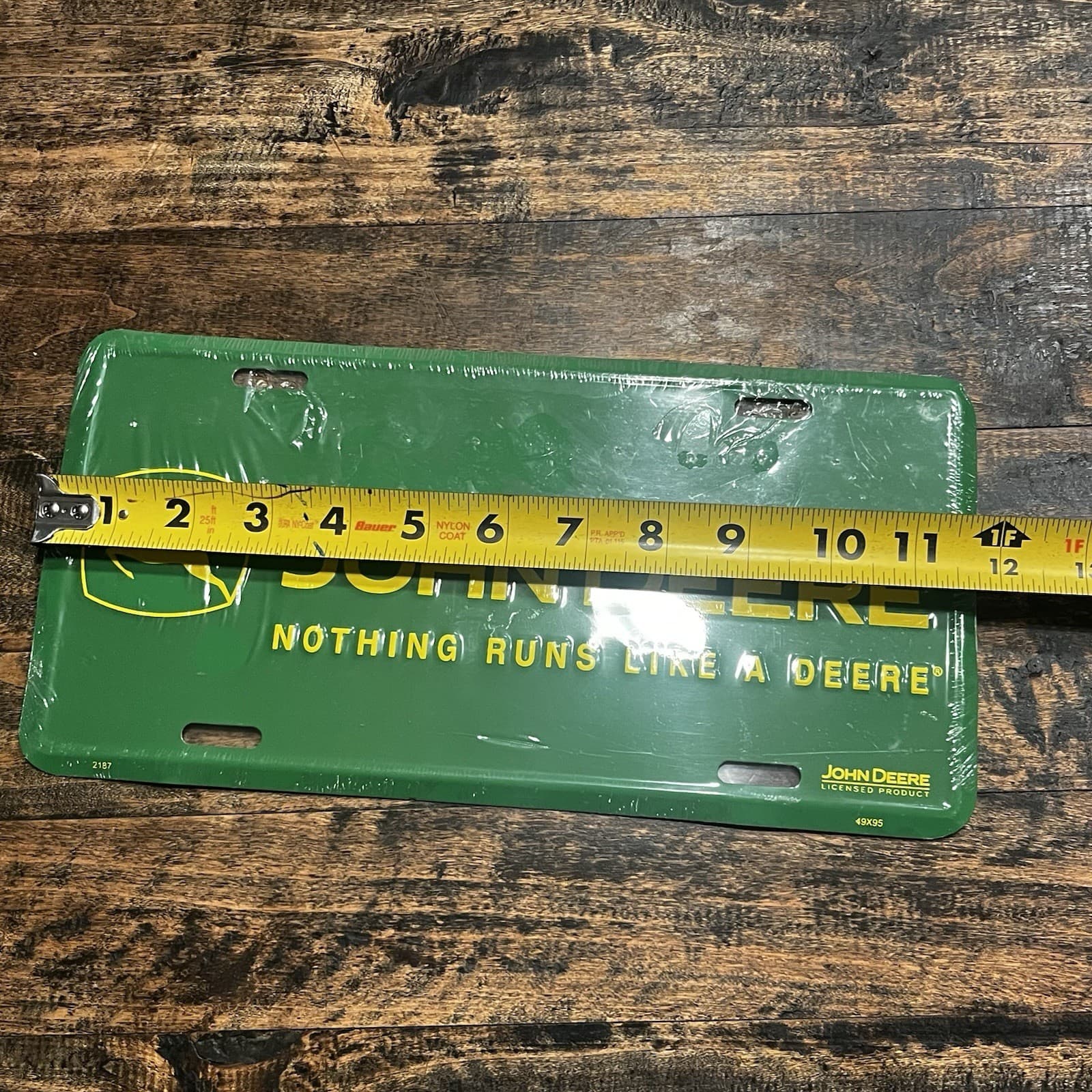 New John Deere Embossed Green Yellow Agriculture Farming License Plate Man Cave 5