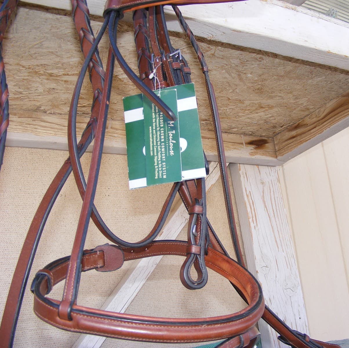 M Toulouse Platinum  Flash Bridle With Laced Reins, Cognac, full size 4