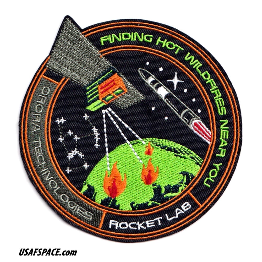 Authentic ROCKET LAB 61 'Finding Hot Wildfires Near You' SATELLITE Mission PATCH 4