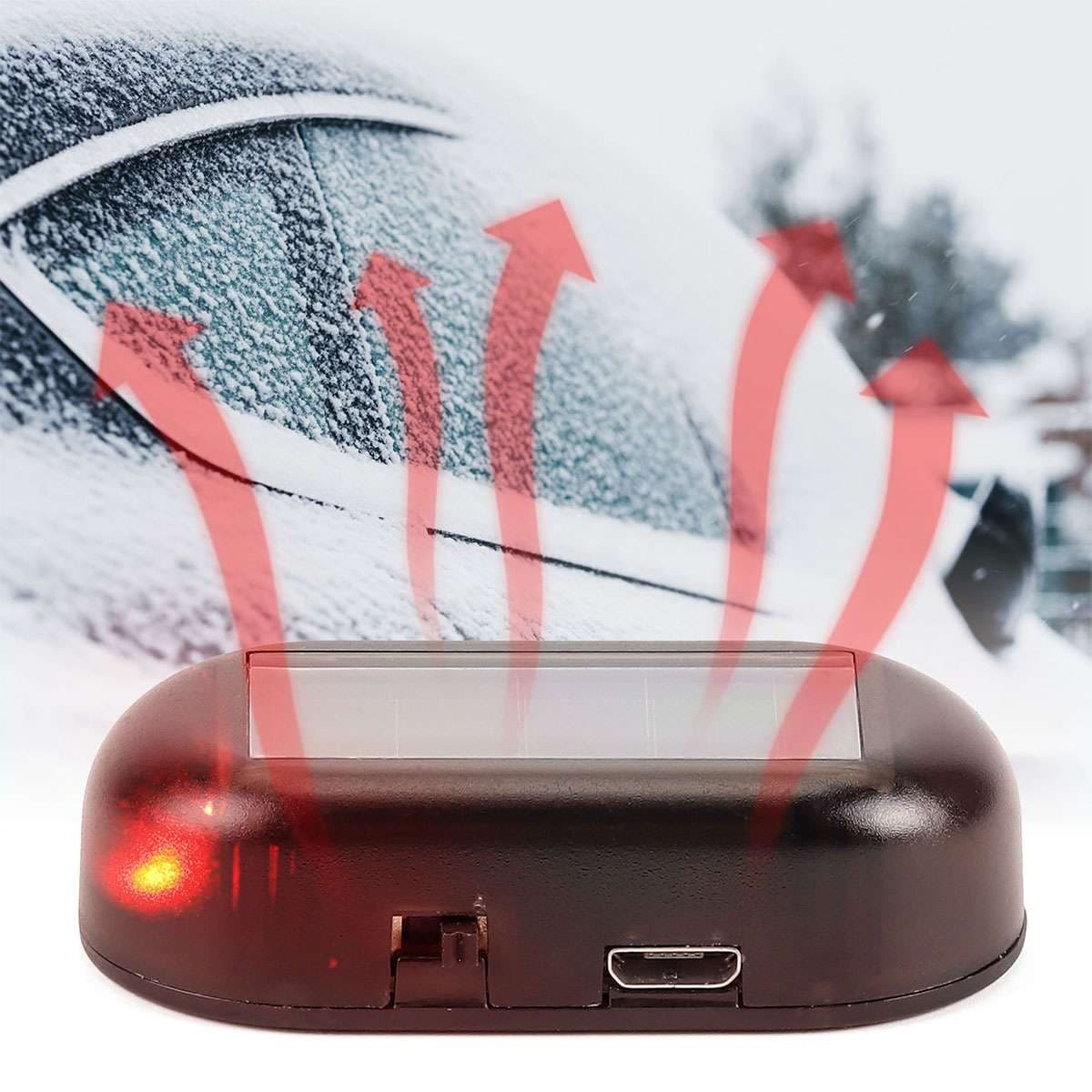 Electromagnetic Car Snow Removal Device,Upgrade Solar Drive Anti-Freeze Car Snow 3