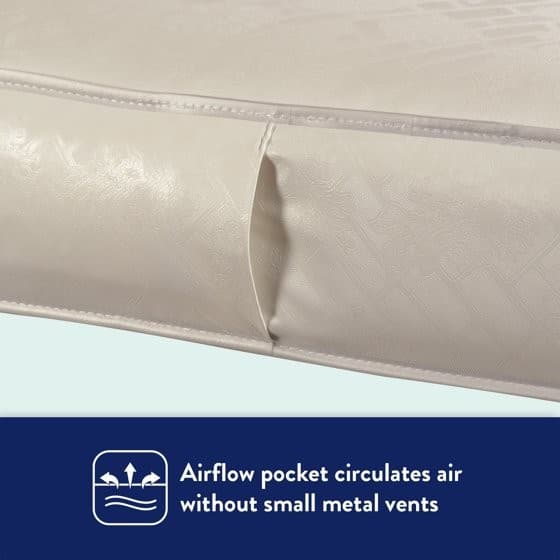 800 Extra Firm Ultra Deluxe, 80 Coil Baby Crib and Toddler Mattress, White 6