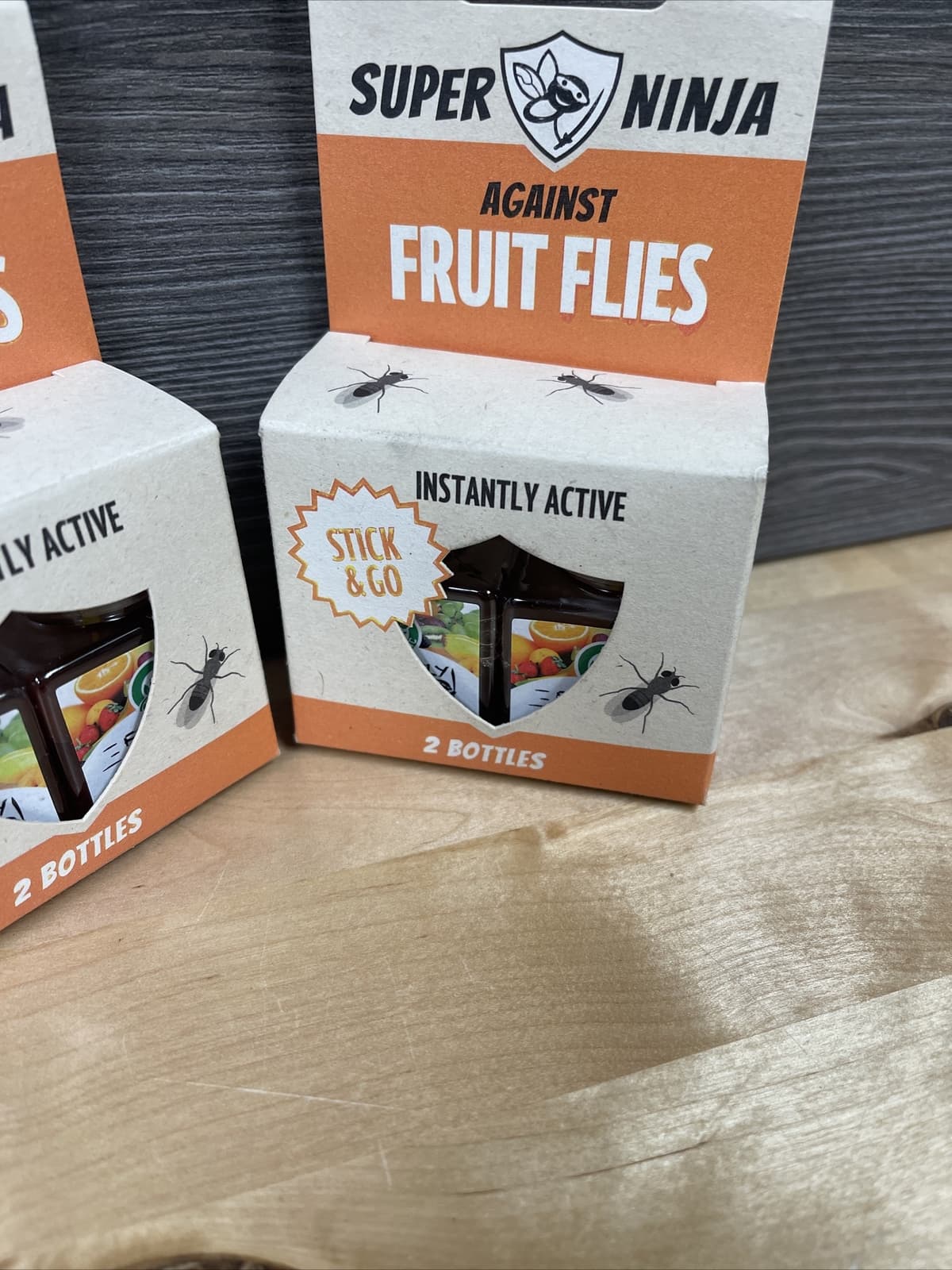 4 Bottles Super Ninja Fruit Fly Trap Highly Effective Ecological Fruit Fly Traps 2