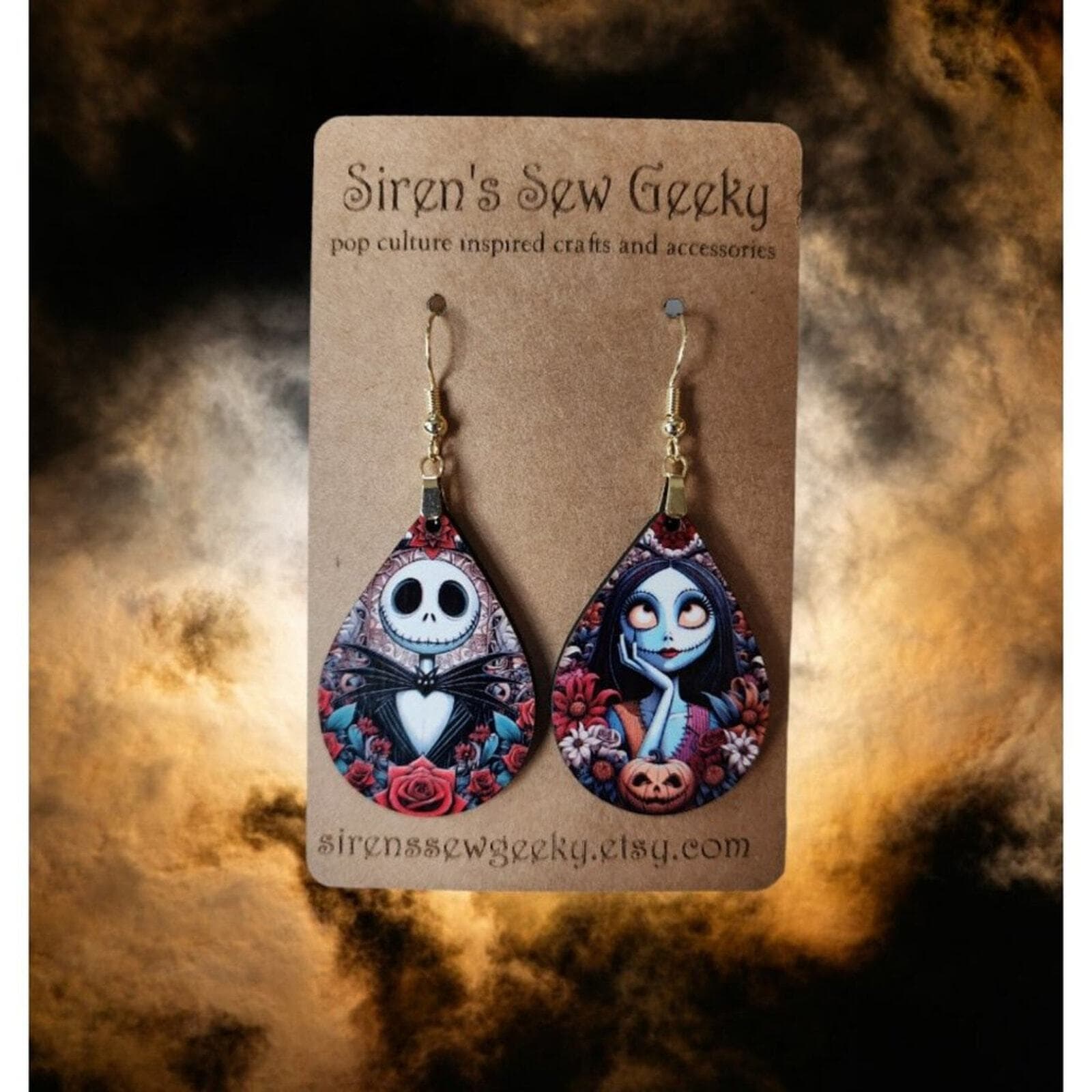 Jack and Sally Nightmare Before Christmas Earrings 2