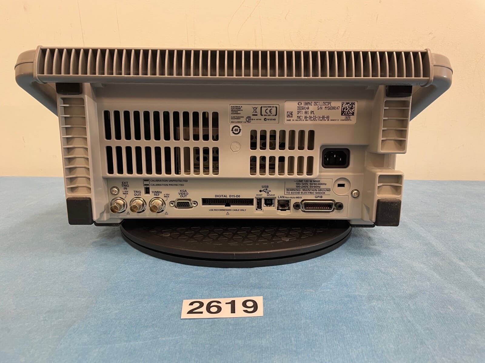 Agilent Technologies DSO6014A 100 MHz 4-Channel Digital Storage Oscilloscope 6