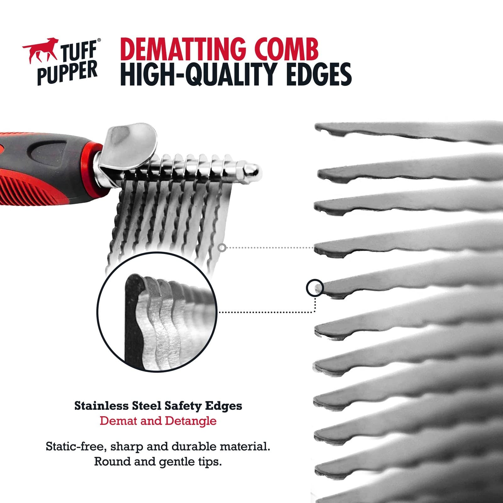 Dematting Comb For Dogs & Cats – Detangling Brush Tool For Dogs Easily & Safe... 3