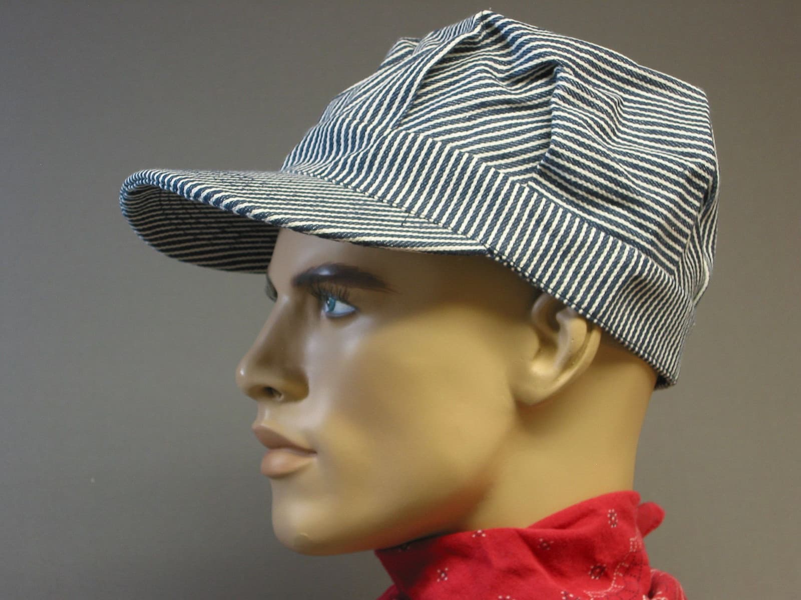 RAILROAD TRAIN ENGINEER HAT LARGE SIZE cap lid L BKP200 BKPHTBSA ADULT NEW 5