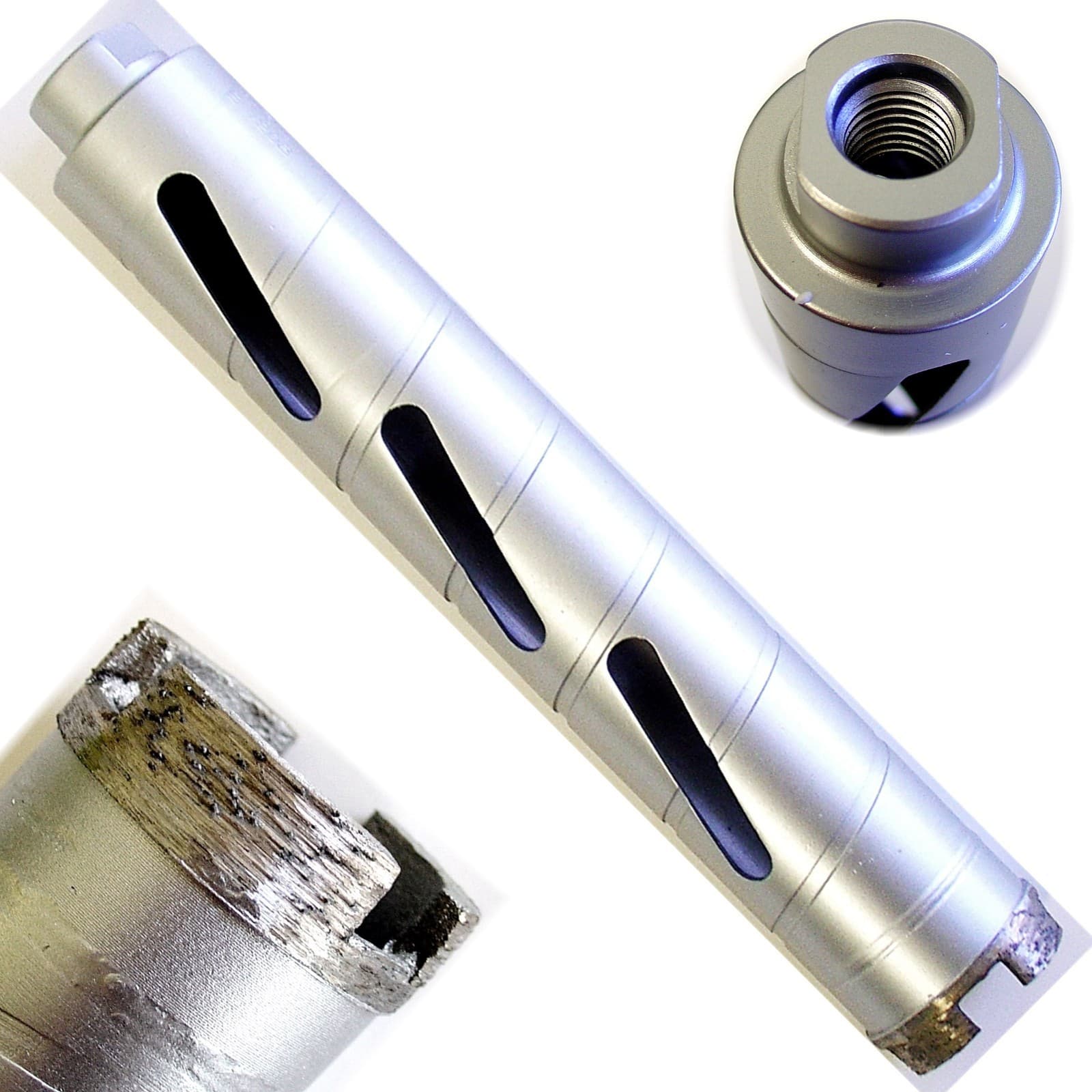 2-1/4” Dry Diamond Core Drill Bit for Hard Concrete Masonry 5/8"-11 Threads