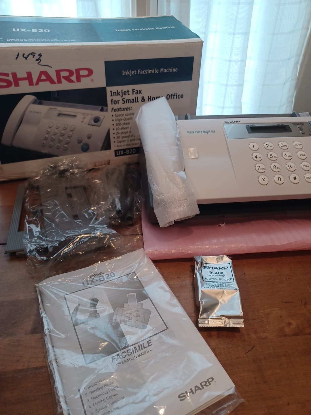 Sharp UX B20 Inkjet Fax Facsimile Machine for Small & Home Office NOS Untested