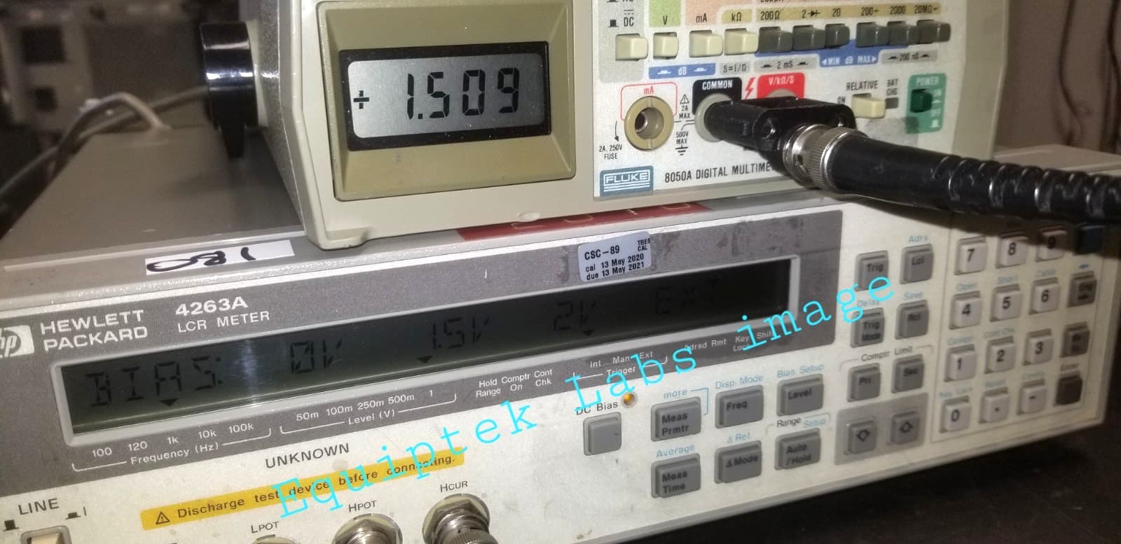 HP 4263A LCR Meter Option 001 FULLY TESTED! 100kHz maxtest freq. GPIB interface 5