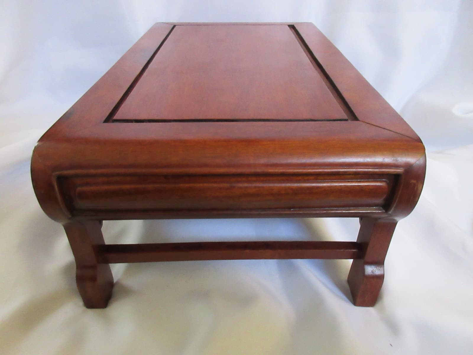 Vintage Chinese Rosewood Hongmu Hardwood Carved Bonsai Display Stand 18 x 10 EUC 5