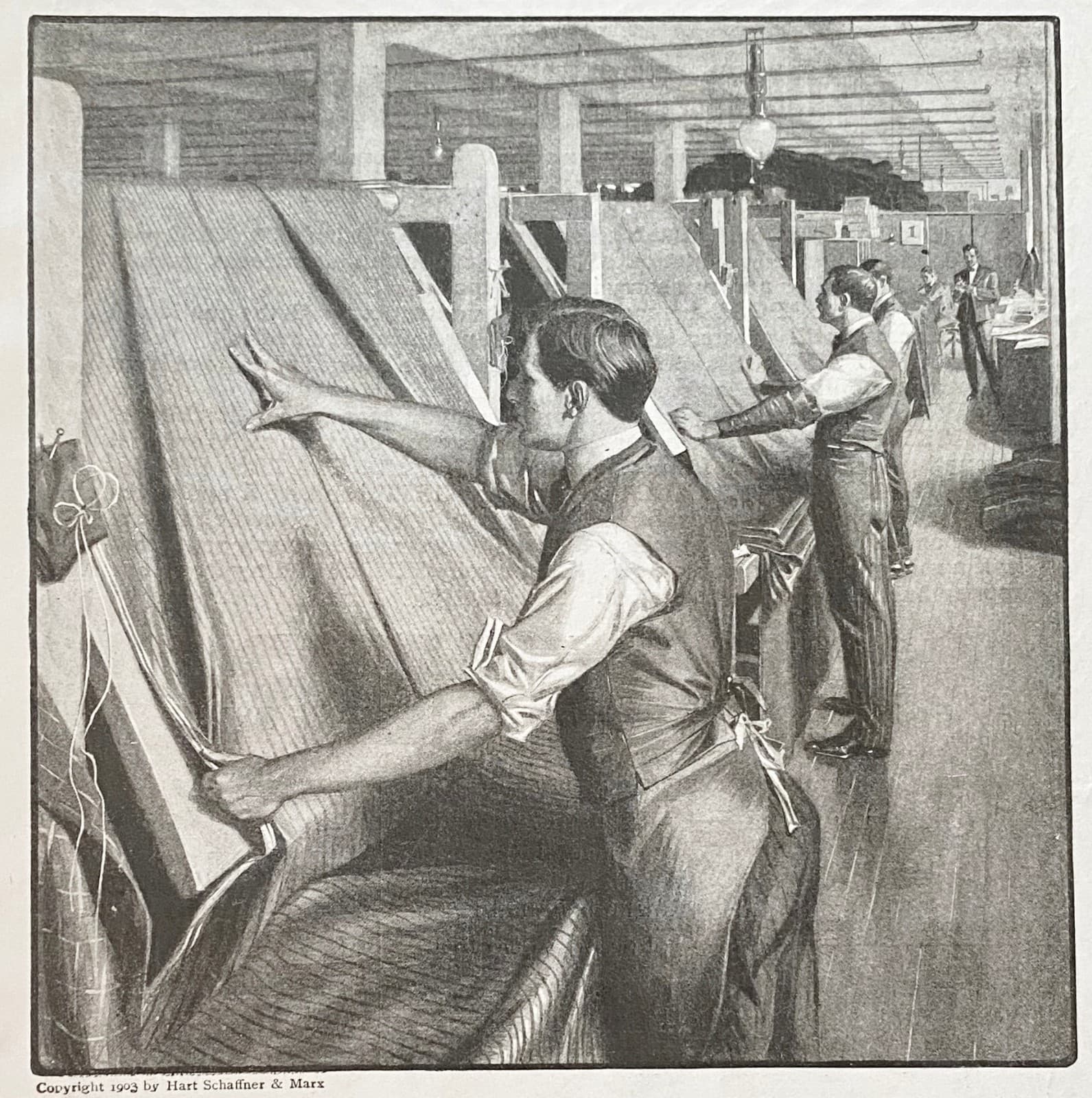 HART SCHAFFNER&MARX Men's Fine Clothing Inspection &Hayner's Whiskey Vtg 1903 Ad