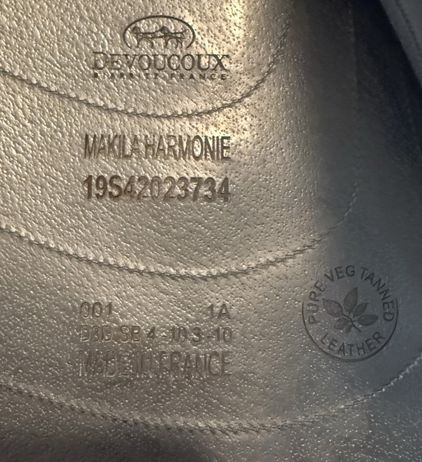 17” seat 2019 Devoucoux Makila Harmonie Saddle - 1A Flap Full Buffalo Leather 4