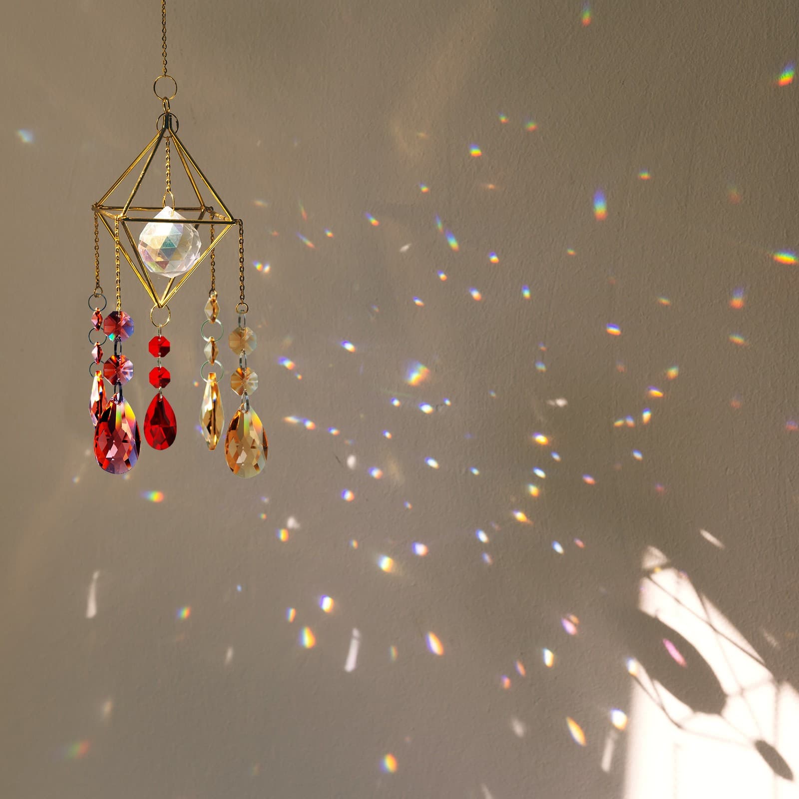 Teardrop Crystal Chandelier, 10 Pack 165mm Length Prisms Part, Violet 4