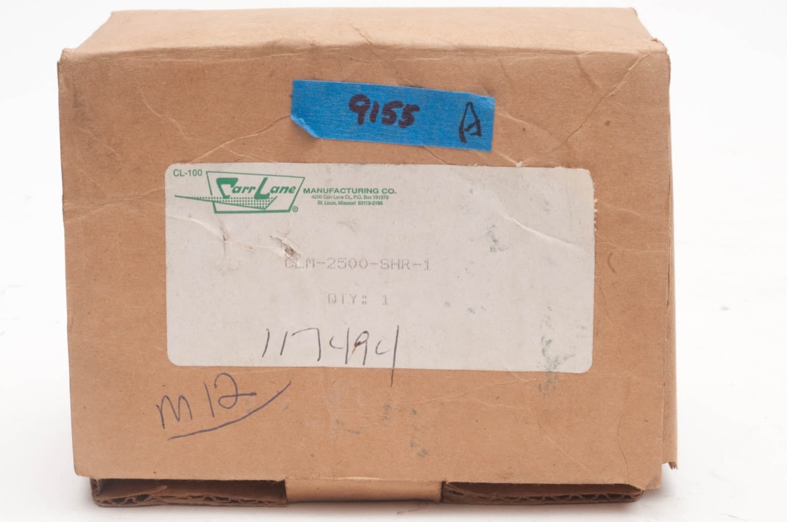 Carr Lane HD Hoist Ring CLM-2500-SHR-1 M12  N9155A 2