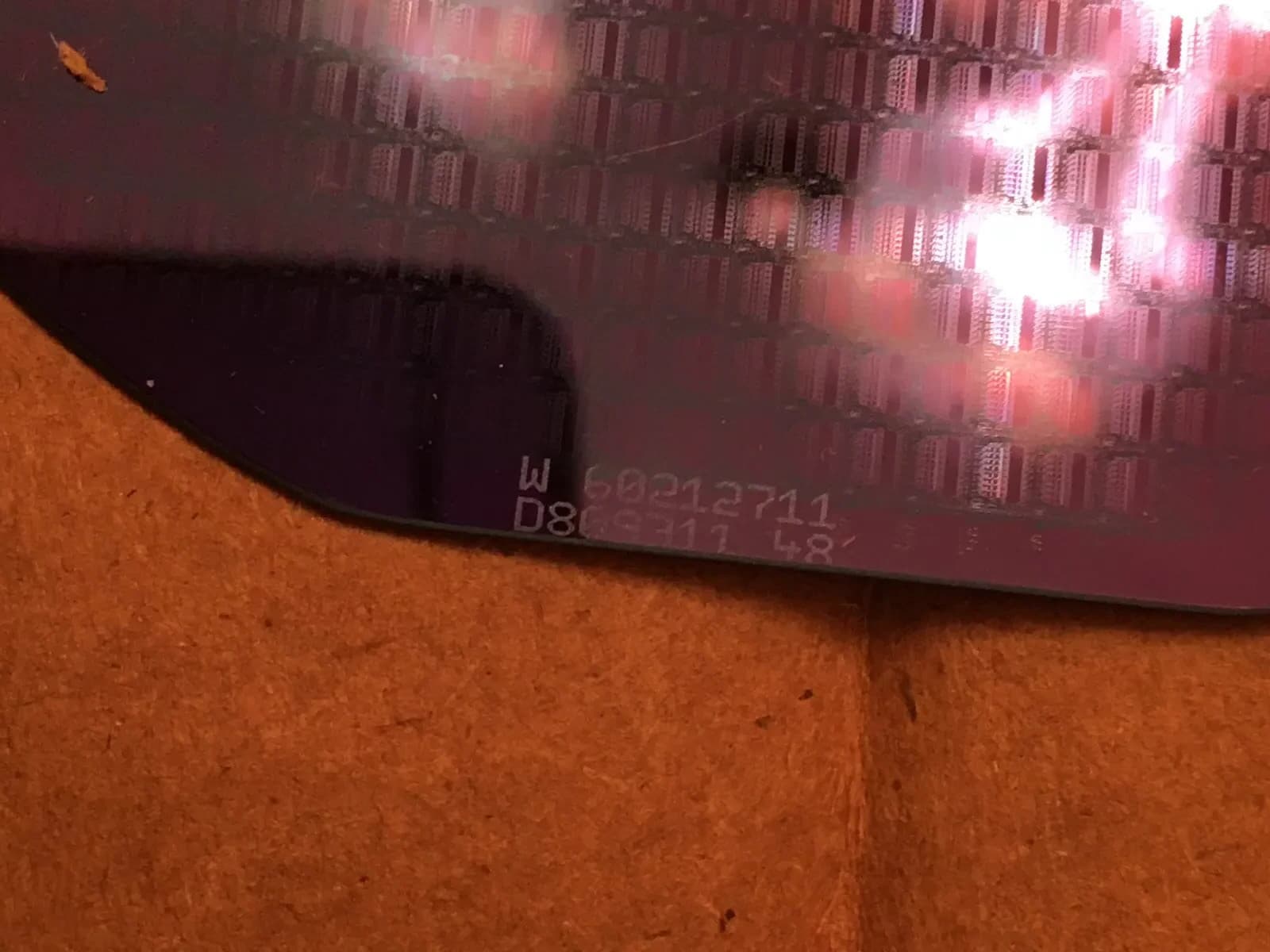 4" Unknown W Silicon Wafer 1980s Extremely Rare Vintage CPU Chip 3