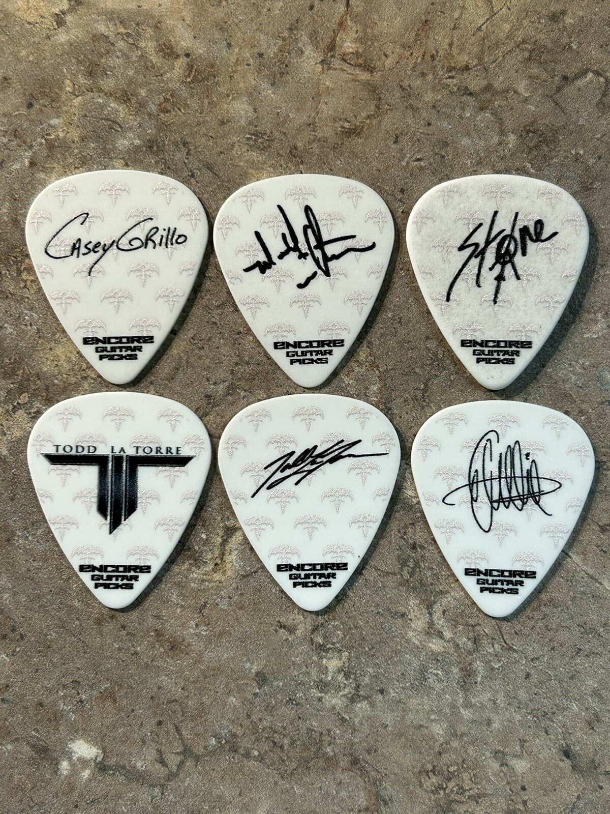 Queensryche 2023 Las Vegas Show Guitar Pick Set- 6 Picks-Rare 2