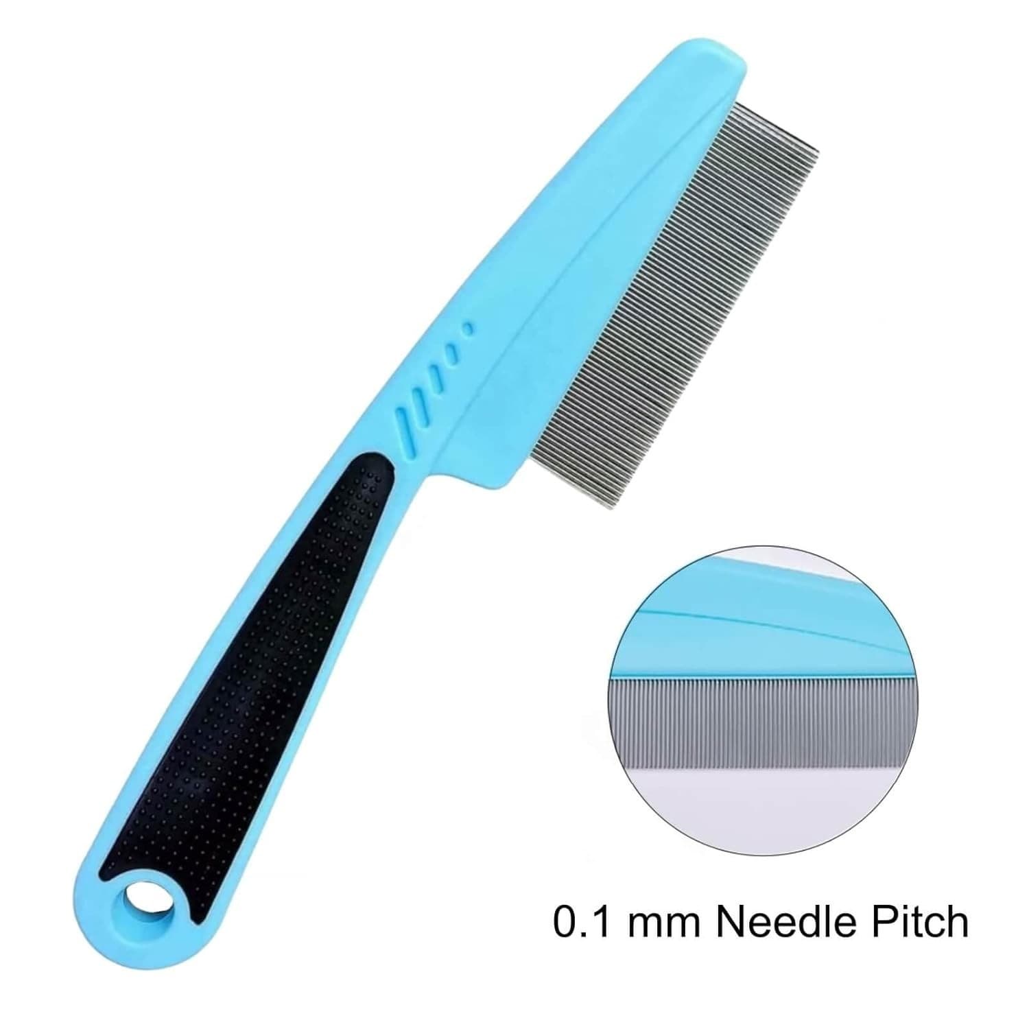 Flea Comb with Rubber Handle, Flea and Tick Comb for Dogs & Cats, Fine Tooth Dog 3
