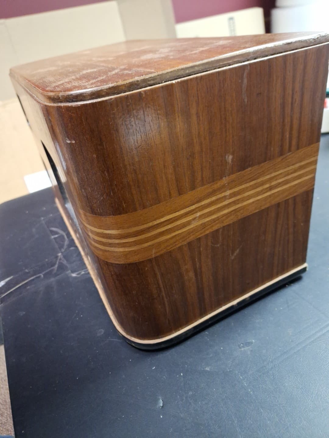 Vintage Antique Art Deco 1930’s Emerson Radio Z 160 Cabinet Only 3